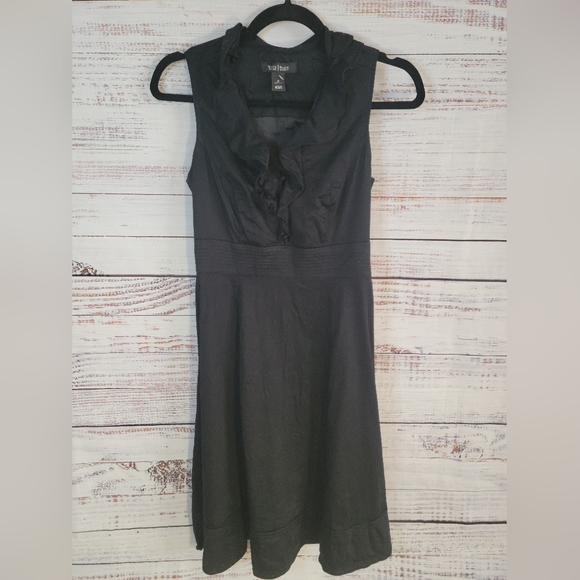 White House Black Market Dresses & Skirts - White House Black Market S0 ruffle front black dress